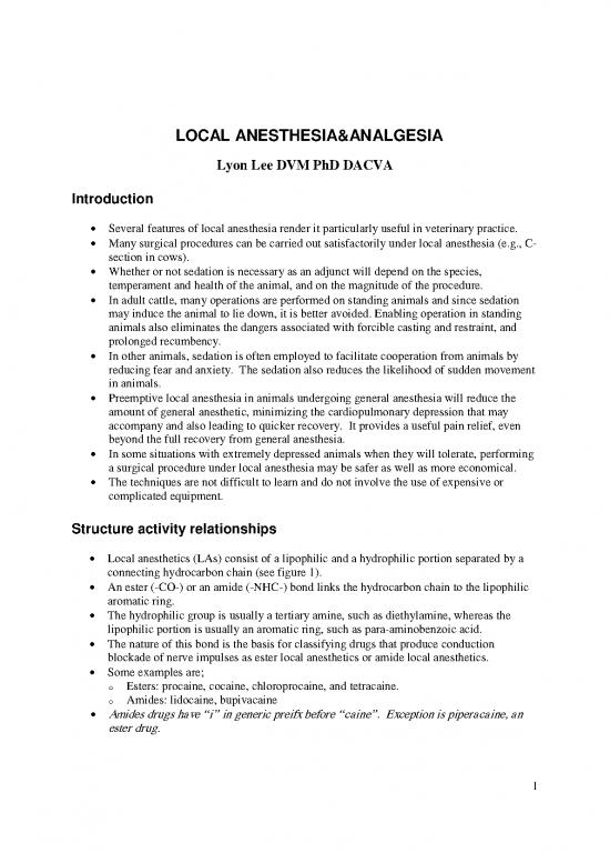 picture_Local Anesthesia Analgesia