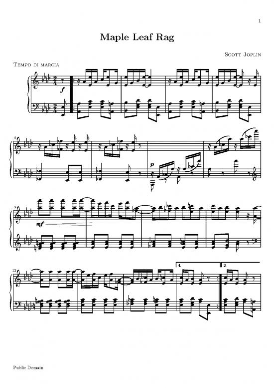 picture_Maple Leaf Rag Pdf 93601 | Maple Leaf Rag