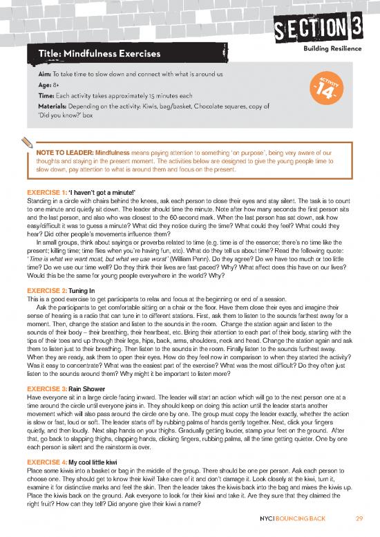 picture1_Therapeutic Exercises Pdf 92888 | Mindfulness Exercises