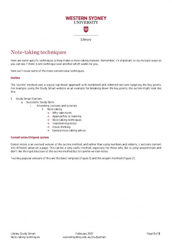 picture1_Learning Pdf 92836 | Note Taking Techniques