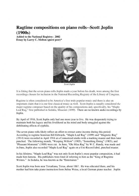 picture Piano Pdf 94068 | Ragtimescottjoplin