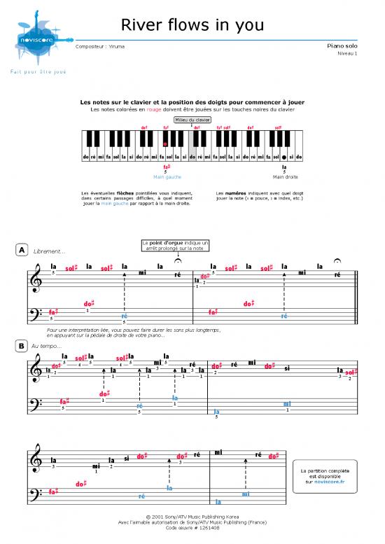 picture_Piano Pdf 92571 | River Flows In You