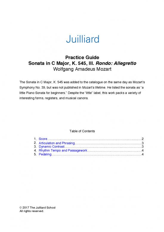 picture_Piano Pdf 93128 | Sonata In C Major   545  Ii Rondo Allegretto Wolfgang Amadeus Mozart Practice Guide