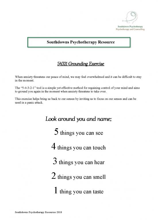 picture1_54321 Grounding Exercise Pdf 92496 | Southdowns Psychotherapy 54321 Grounding Exercise