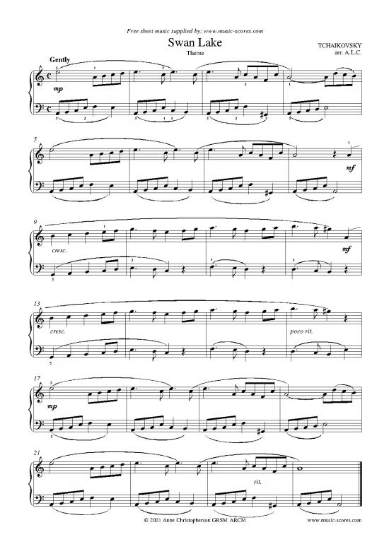 picture_Music Therapy Pdf 91902 | Tchaikovsky Swan Lake Piano