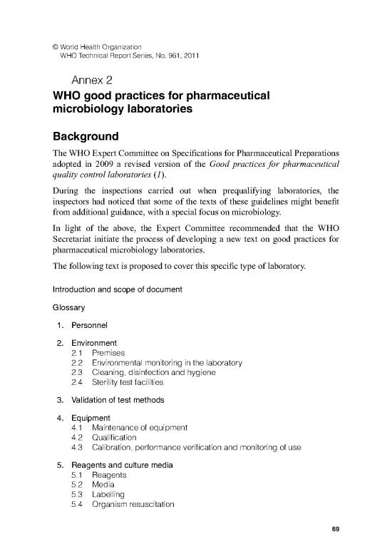 picture_Report Pdf 92845 | Trs961 Annex2 Goodpractices Pharmaceutical Microbiology Laboratories