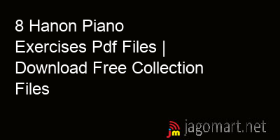 picture 8 Hanon Piano Exercises Pdf Files | Download Free Collection Files