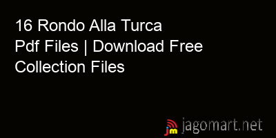 picture 16 Rondo Alla Turca Pdf Files | Download Free Collection Files