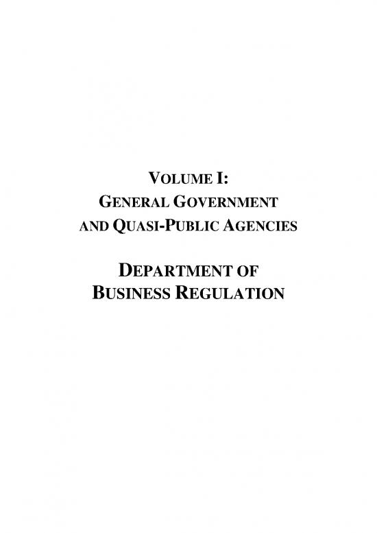 picture Business Regulation Pdf 95370 | 1 Department Of Business Regulation