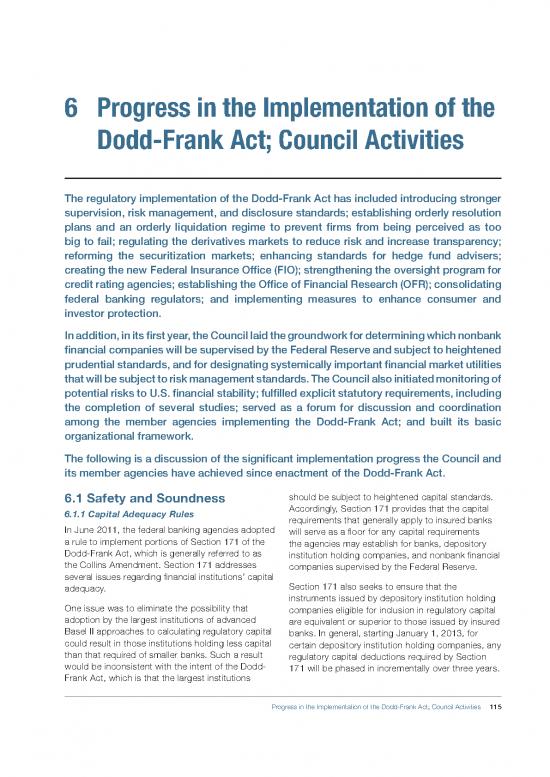 picture_Dodd Frank Act Pdf 94918 | 2011 Progress In The Implementation Of The Dodd Frank Act; Council Activities