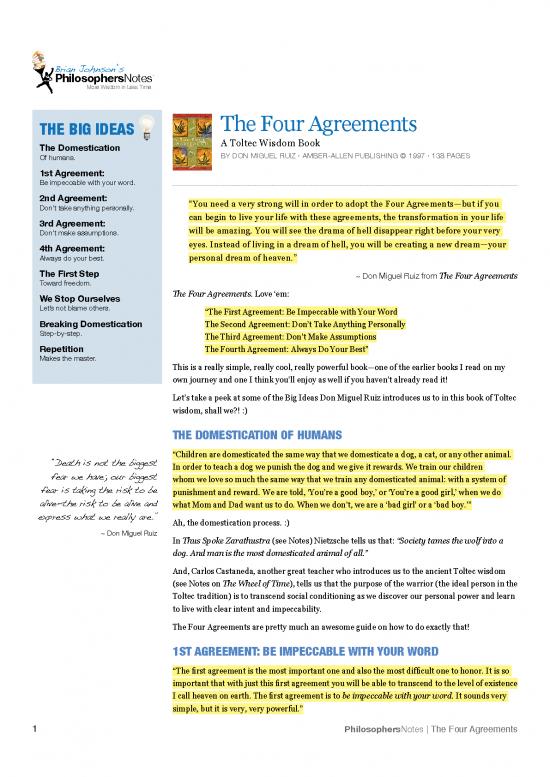 picture_The Four Agreements Don Miguel Ruiz Pdf 96226 | 28 The Four Agreements