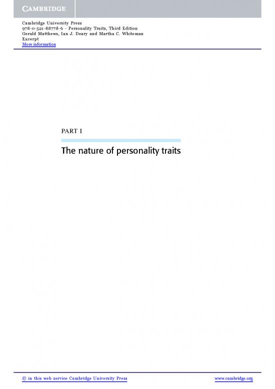 picture_Personality Pdf 95827 | 9780521887786 Excerpt
