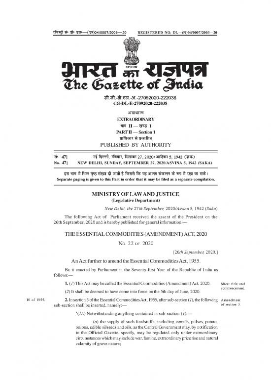 picture Essential Commodities Act Amendment 2020 Pdf 95274 | A2020 022