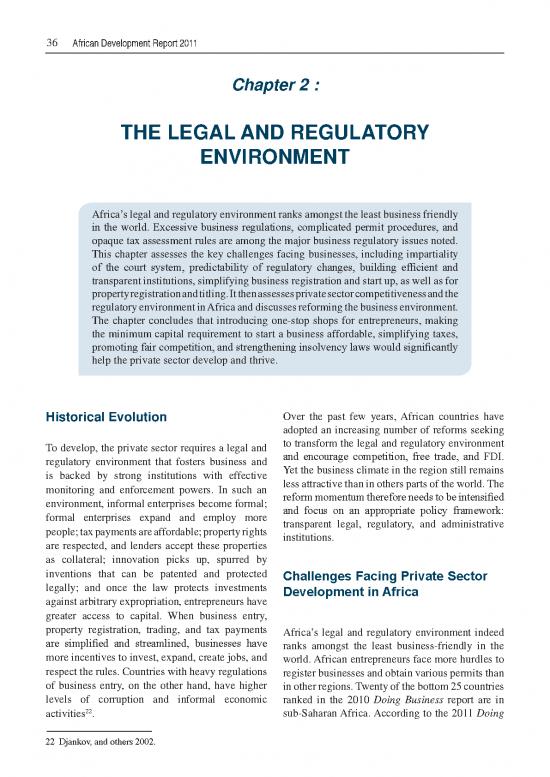 picture1_Report Pdf 95080 | African Development Report 2011   Chapter 2 The Legal And Regulatory Environment