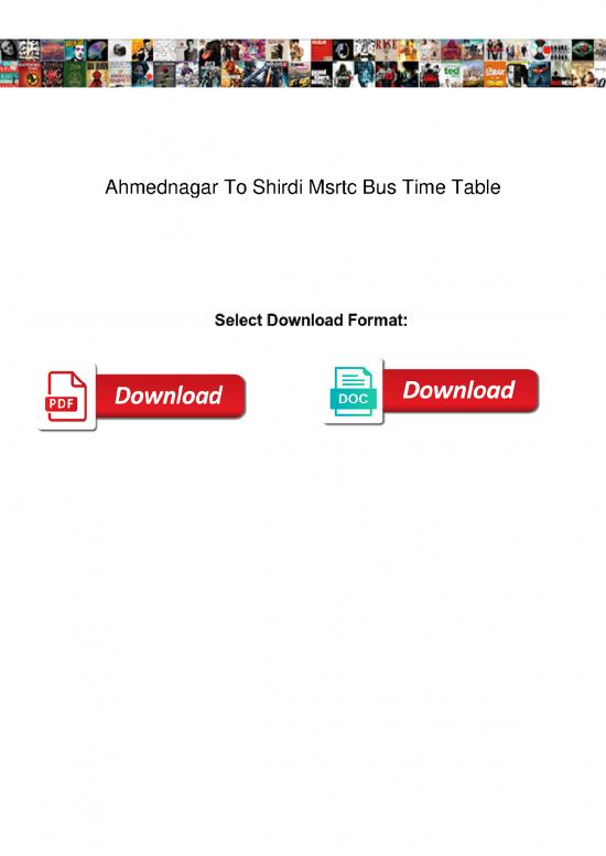 picture_Schedule Pdf 94546 | Ahmednagar To Shirdi Msrtc Bus Time Table