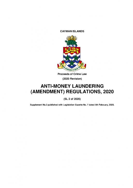 picture_Money Laundering Regulations 2020 Pdf 95109 | Anti Money Laundering Amendment Regulations 2020