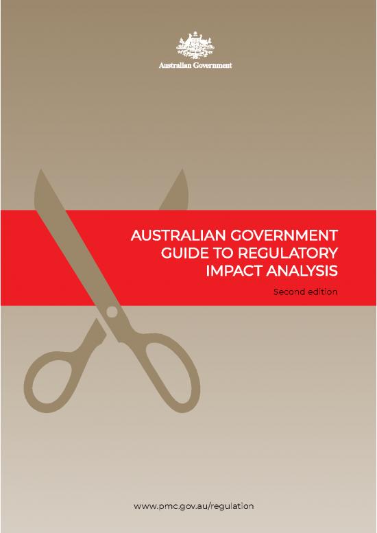 picture Regulatory Impact Analysis Pdf 94997 | Australian Government Guide To Regulatory Impact Analysis