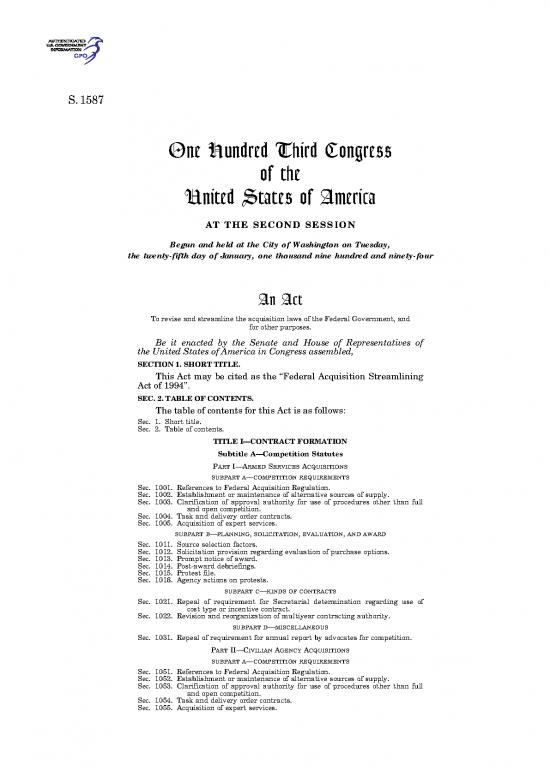 picture Federal Acquisition Regulation Pdf 95133 | Bills 103s1587enr