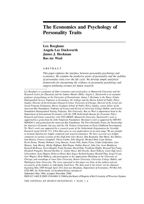 picture_Personality Pdf 96026 | Borghans Duckworth Etal 2008 Jhr V43 N4
