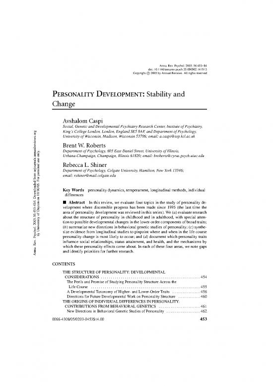 picture Personality Pdf 95806 | Caspi 05 Per Dev Copy