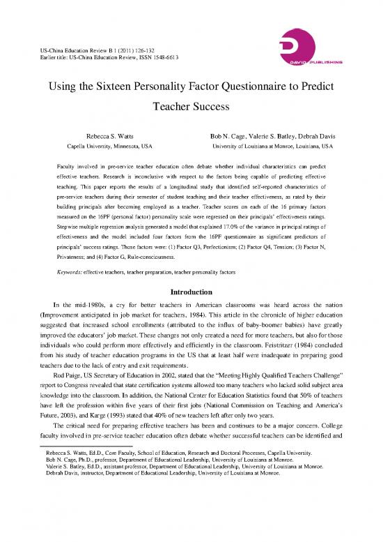 picture Personality Pdf 95973 | Ed524903