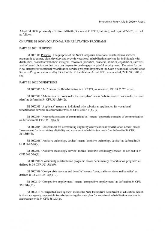 picture1_Act Therapy Pdf 95169 | Ed 1000 Vocationalrehabilitation Emergencyrule 7 14 20