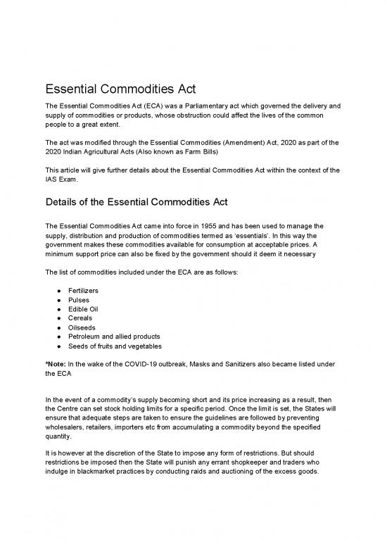 picture_Essential Commodities Act Amendment 2020 Pdf 94831 | Essential Commodities Act