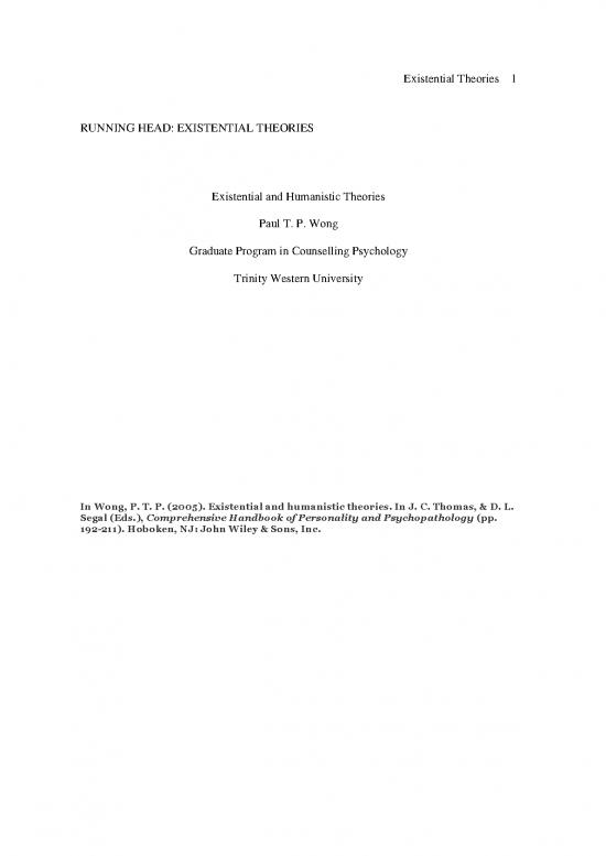 picture_Personality Pdf 96954 | Existential And Humanistic Theories 2005 Handbook Of Personality