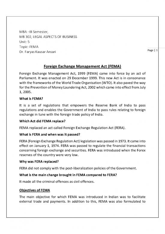 picture_Fema Act Pdf 94978 | Foreign Exchange Management Act