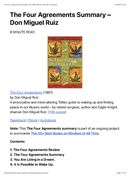 picture_The Four Agreements Don Miguel Ruiz Pdf 96733 | Four Agreements Pdf Summary
