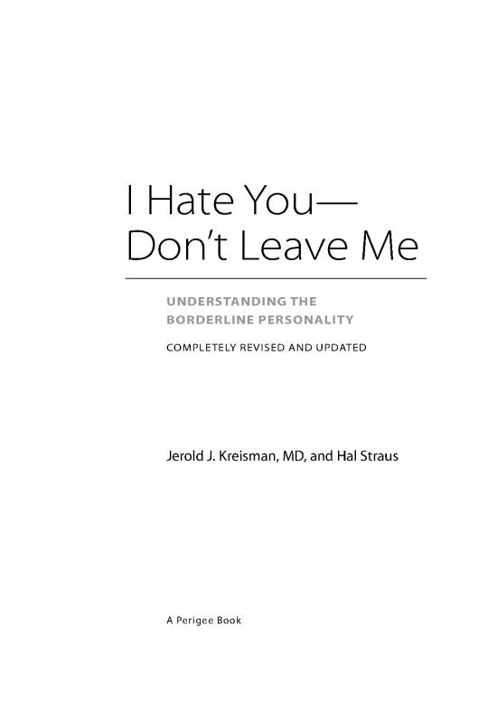 picture1_Personality Pdf 96280 | I Hate You Dont Leave Me