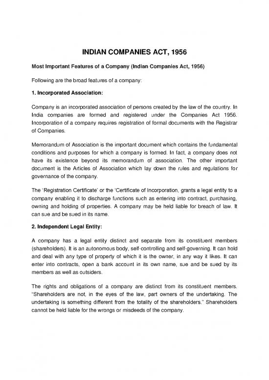 picture Company Act 1956 Pdf 94815 | Indian Companies Act