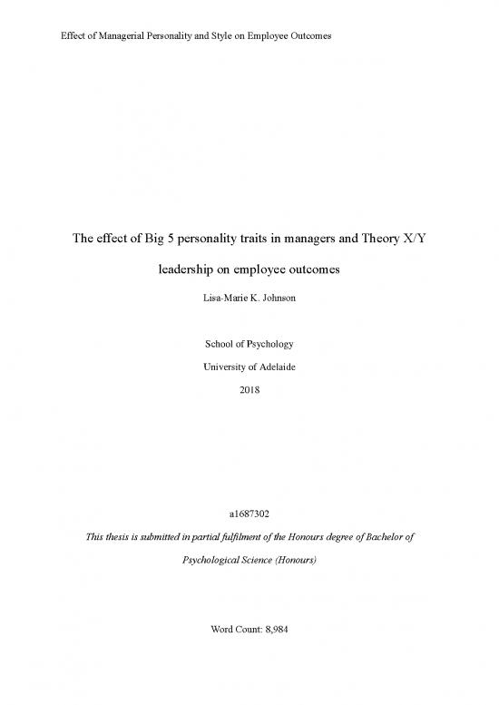 picture1_Personality Pdf 95905 | Johnsonlmk 2018 Hons