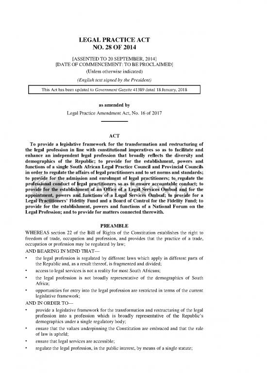picture1_Act Therapy Pdf 94957 | Legal Practice Act 2014 1