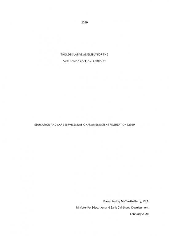 picture Education Pdf 95376 | List Education And Care Services National Amendment Regulations 2019