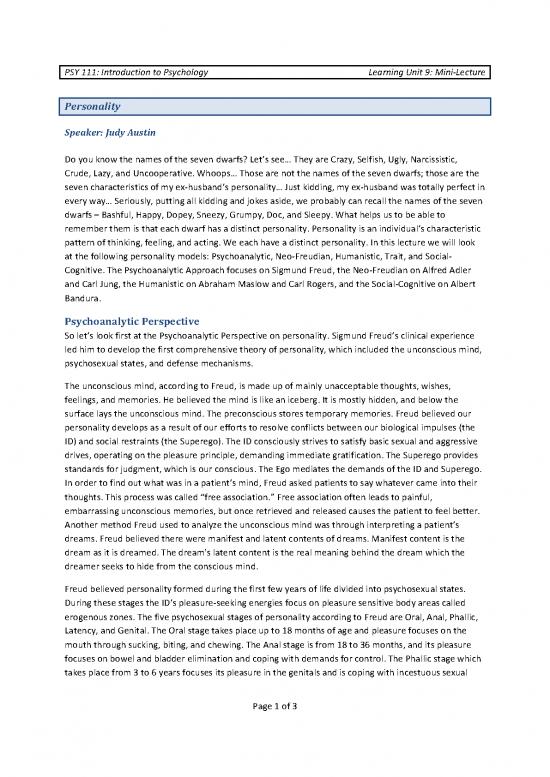 picture Personality Pdf 97061 | Lu09 Personality