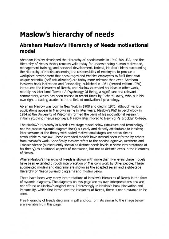 picture_Personality Pdf 96399 | Maslow