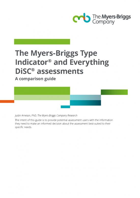 picture1_Personality Pdf 95820 | Mbti And Everything Disc Comparison Guide