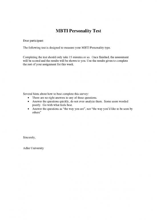 picture Personality Pdf 96540 | Mbti Personality Type Test