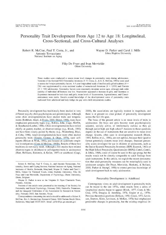 picture_Personality Pdf 96756 | Mccrae Jpsp 2002 Developmental Research
