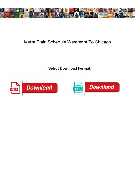 picture_Schedule Pdf 94584 | Metra Train Schedule Westmont To Chicago