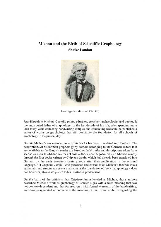 picture_Graphology Pdf 96883 | Michonandthebirthofscientificgraphology