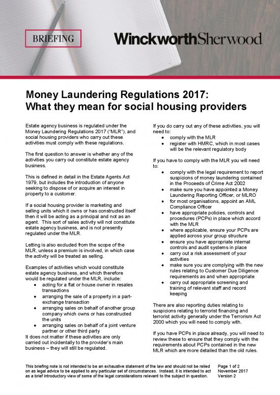 picture Money Laundering Regulations 2017 Pdf 95071 | Money Laundering