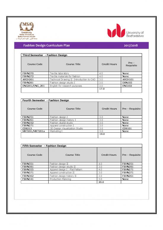 picture_Fashion Pdf 95554 | Msa University Arts Design Fashion Design Courses Plans Units Specifications
