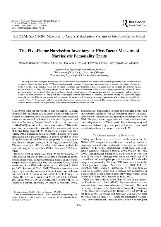 picture Personality Pdf 96483 | Narcissism