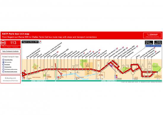 picture_Paris Bus 113 Map Hq Via Eutouring