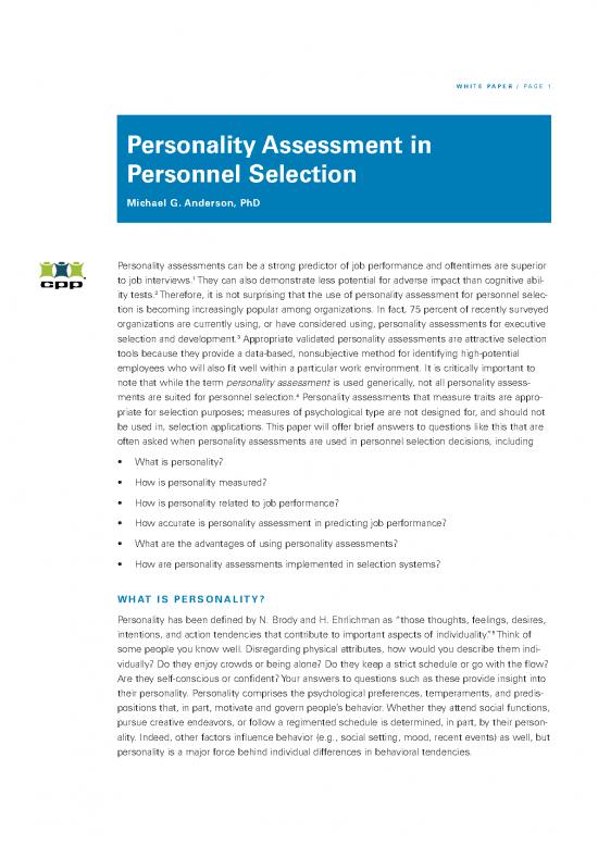 picture_Personality Pdf 95821 | Personality Assess Personnel Selection