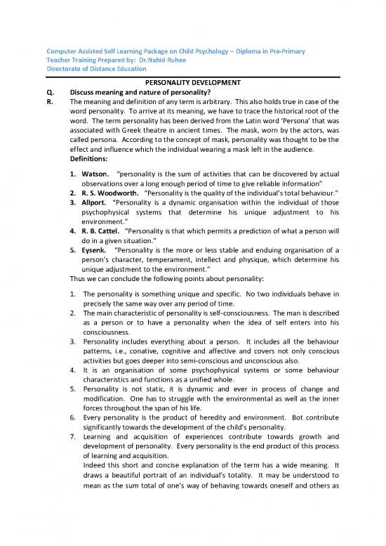 picture Personality Pdf 95887 | Personality Dev