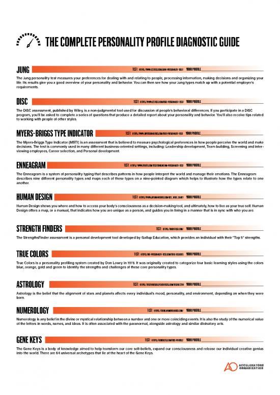 picture Personality Pdf 96274 | Personality Profiles Onesheet