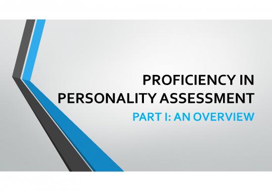 picture Personality Pdf 96705 | Proficiency In Personality Assessment   Overview  Qualifications Benefits